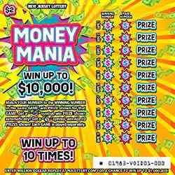 Money Mania scratchcard - game number #1983 - front