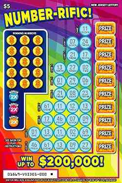 Number-Rific! scratchcard - game number #1869 - front