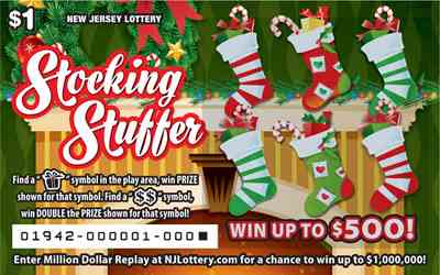 Stocking Stuffer scratchcard - game number #1942 - front