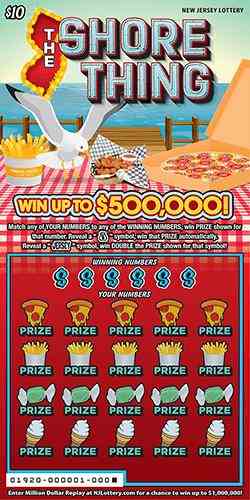 The Shore Thing scratchcard - game number #1920 - front