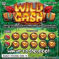 Wild Cash scratchcard - game number #1814 - front