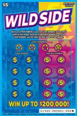 Wild Side scratchcard - game number #1925 - front