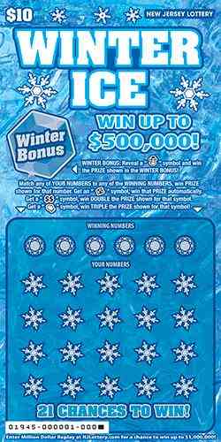 Winter Ice scratchcard - game number #1945 - front