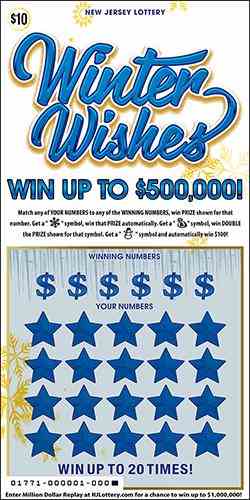 Winter Wishes scratchcard - game number #1771 - front