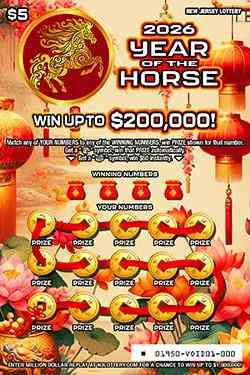 Year Of The Horse scratchcard - game number #1950 - front