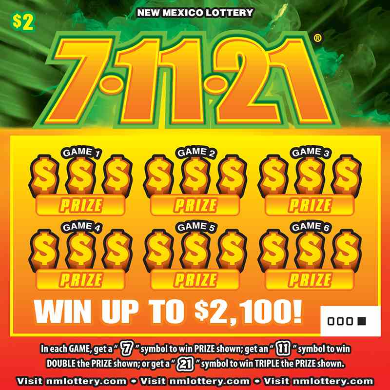 7-11-21® scratchcard - game number #614 - front