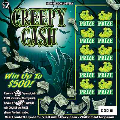 Creepy Cash scratchcard - game number #656 - front