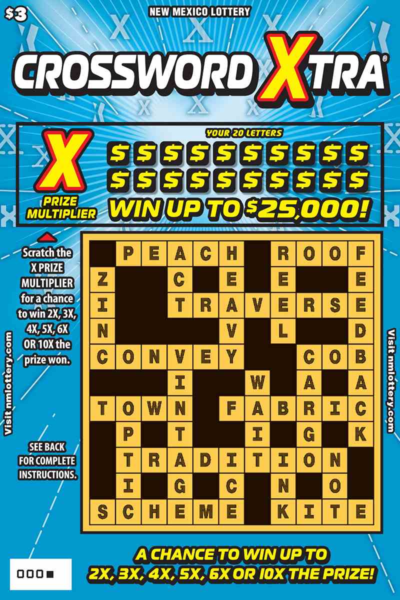 Crossword X-Tra® scratchcard - game number #578 - front