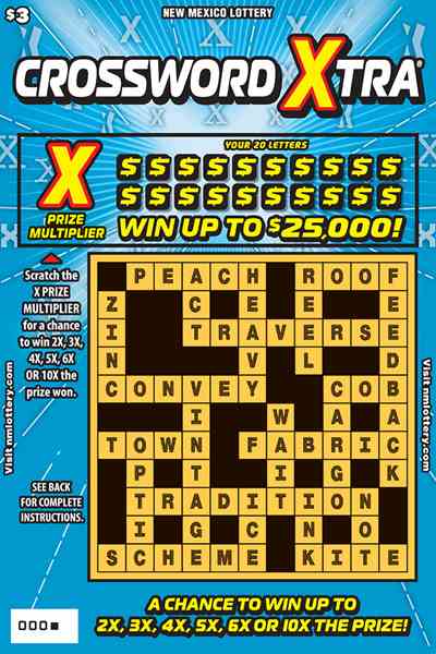 Crossword X-Tra® scratchcard - game number #578 - front