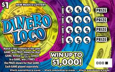 Dinero Loco scratchcard - game number #673 - front