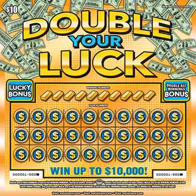 Double Your Luck scratchcard - game number #629 - front