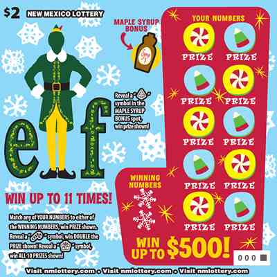 Elf scratchcard - game number #694 - front