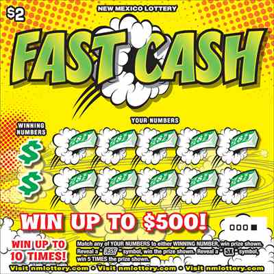 Fast Cash scratchcard - game number #655 - front
