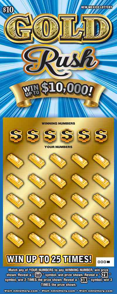 Gold Rush scratchcard - game number #680 - front