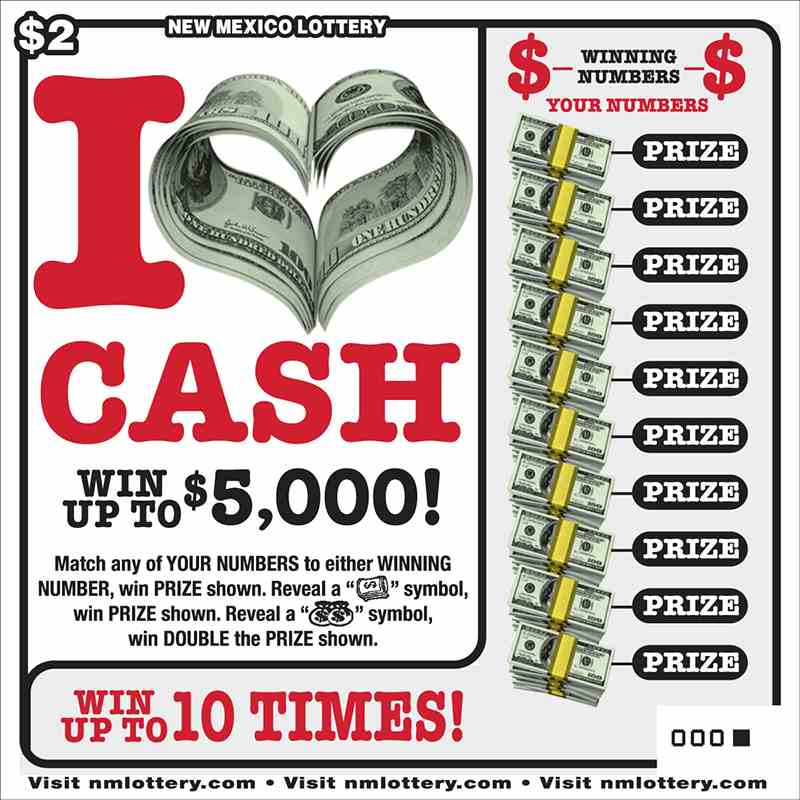 I Love Cash scratchcard - game number #686 - front