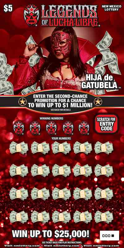Legends Of Lucha Libre® scratchcard - game number #663 - front