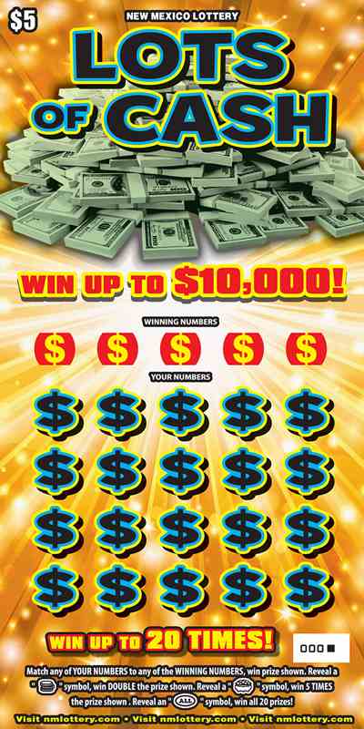 Lots Of Cash scratchcard - game number #666 - front