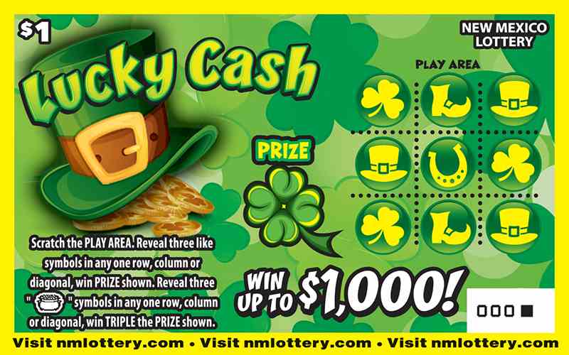 Lucky Cash scratchcard - game number #606 - front