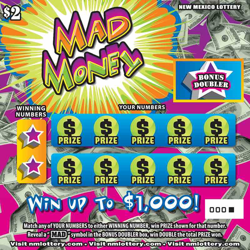 Mad Money scratchcard - game number #484 - front