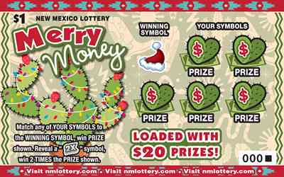Merry Money scratchcard - game number #661 - front