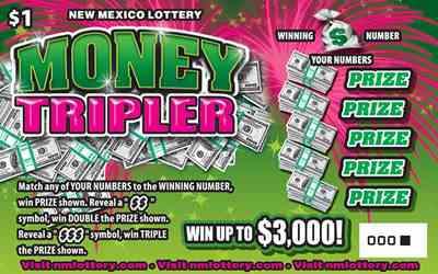 Money Tripler scratchcard - game number #597 - front