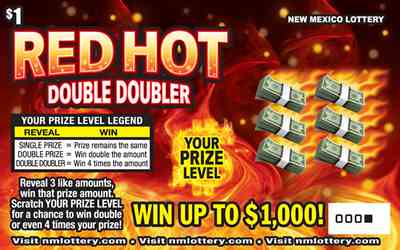 Red Hot Double Doubler scratchcard - game number #674 - front