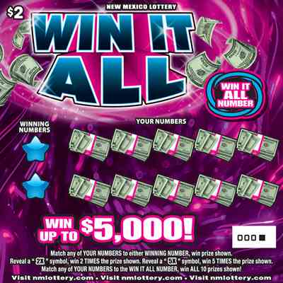 Win It All scratchcard - game number #636 - front