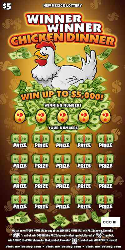 Winner Winner Chicken Dinner scratchcard - game number #664 - front