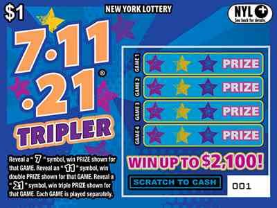 7-11-21 Tripler scratchcard - game number #1690 - front