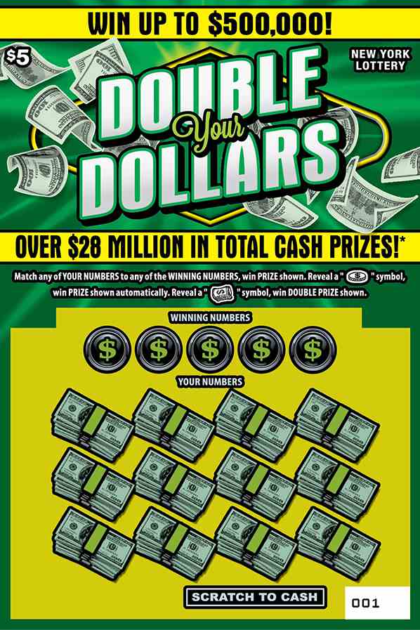 DOUBLE YOUR DOLLARS scratchcard - game number #1576 - front