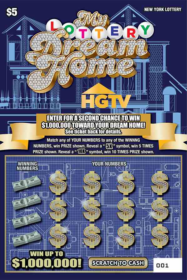 HGTV'S MY LOTTERY DREAM HOME scratchcard - game number #1564 - front