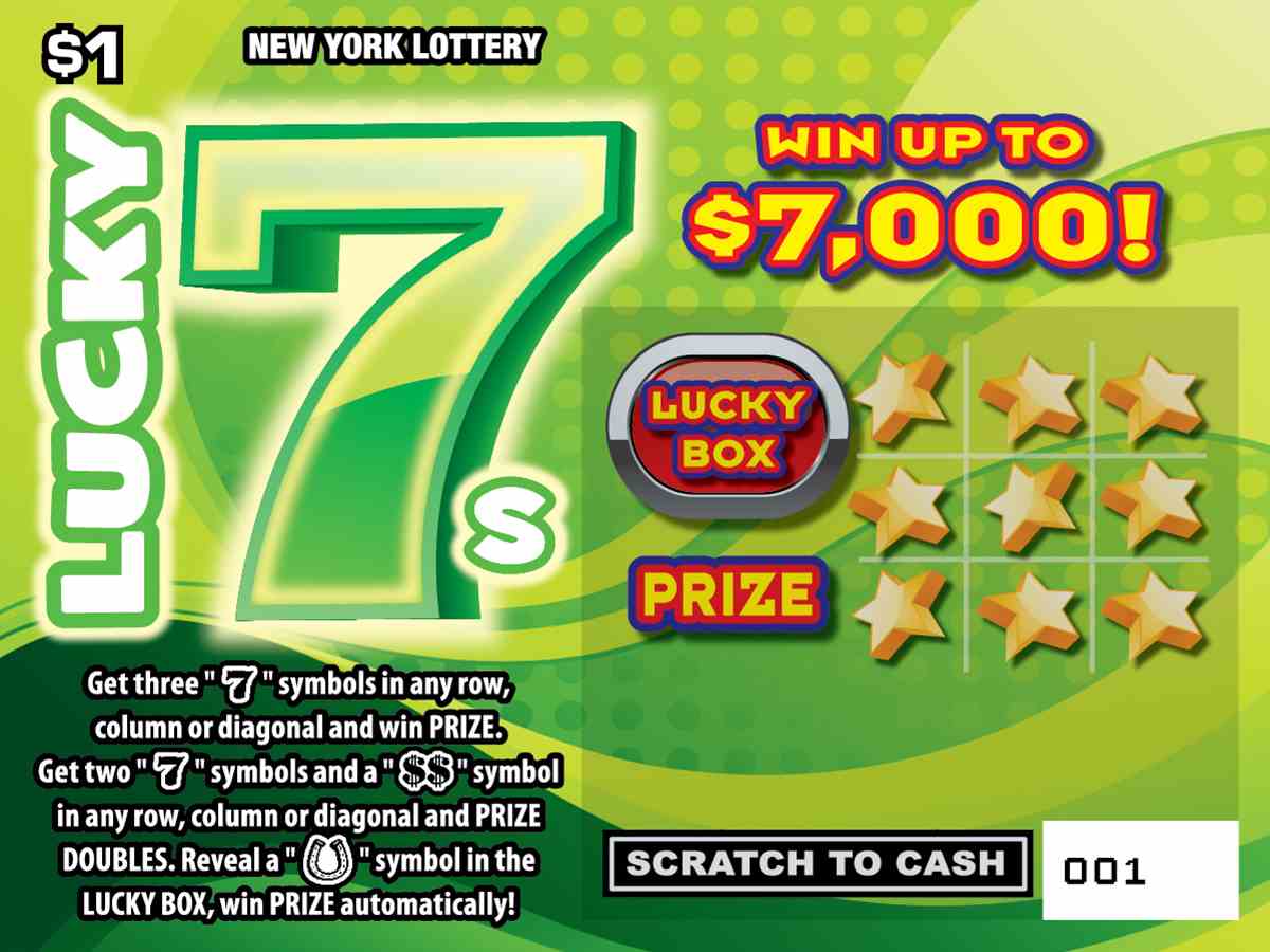 HOLIDAY 7S / LUCKY 7S scratchcard - game number #1550 - front