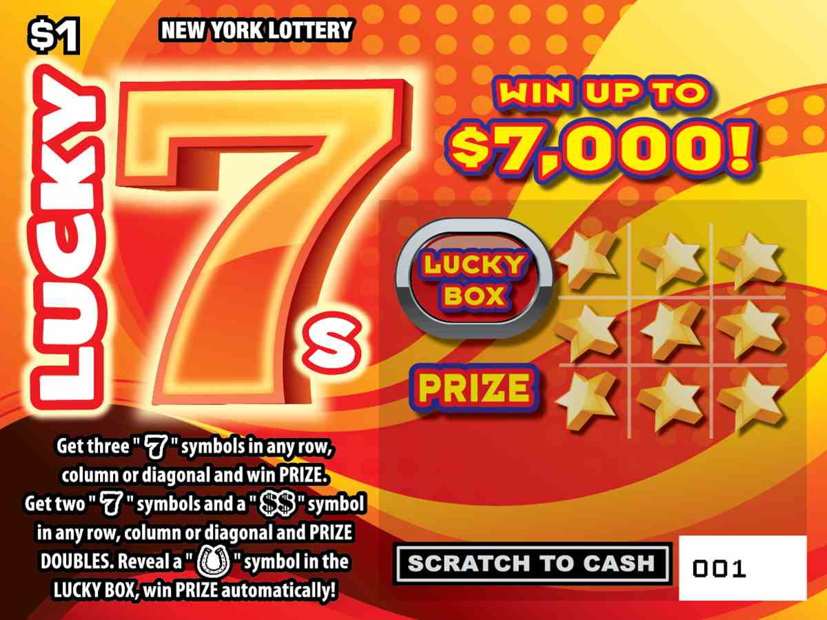 HOLIDAY 7S / LUCKY 7S scratchcard - game number #1550 - front