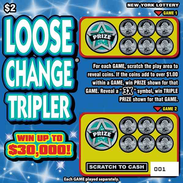 LOOSE CHANGE TRIPLER scratchcard - game number #1542 - front