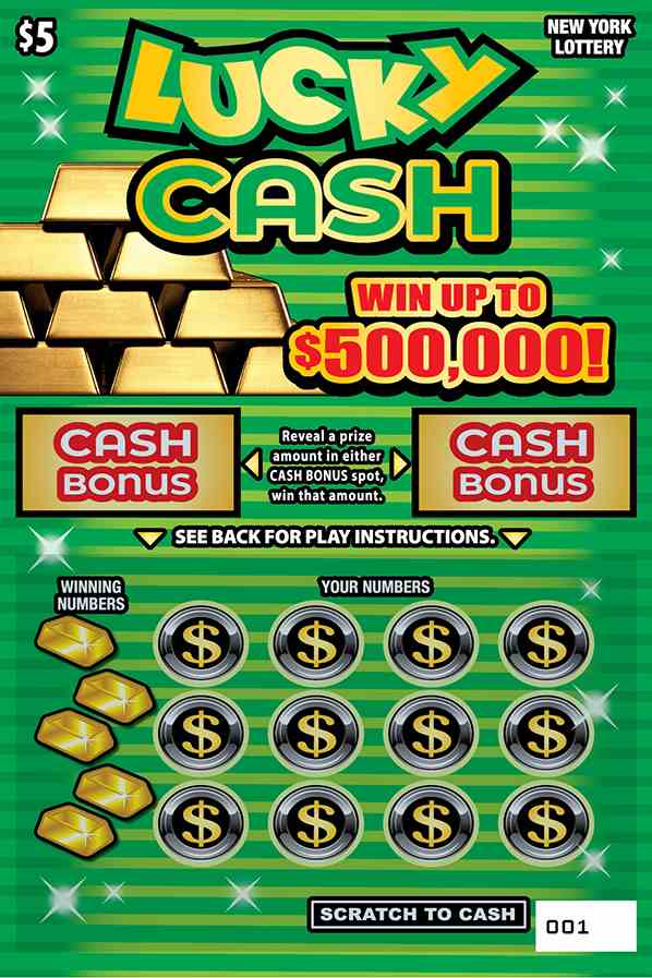 Lucky Cash scratchcard - game number #1644 - front