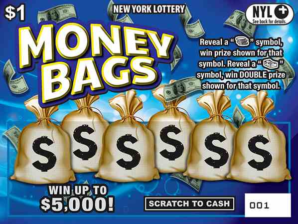 Money Bags scratchcard - game number #1711 - front