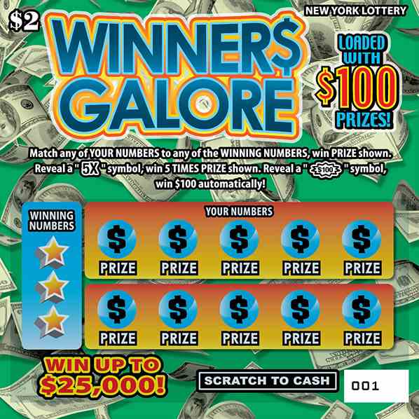 WINNER$ GALORE scratchcard - game number #1514 - front