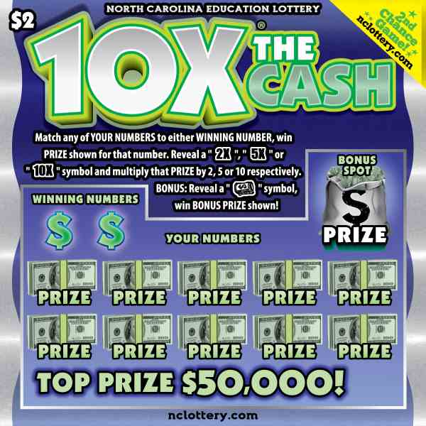 10X The Cash scratchcard - game number #29 - front