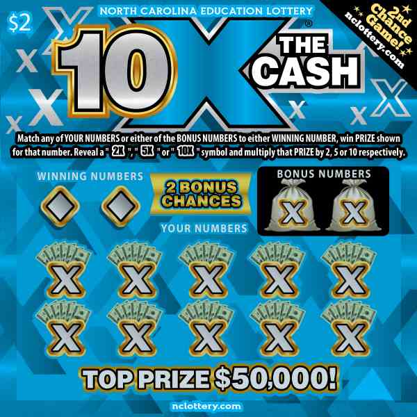 10X The Cash scratchcard - game number #978 - front