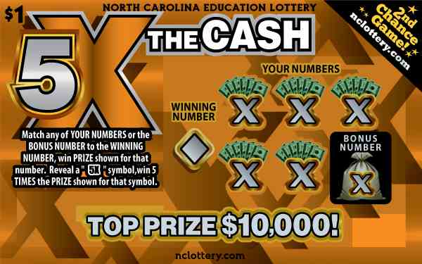 5X The Cash scratchcard - game number #977 - front