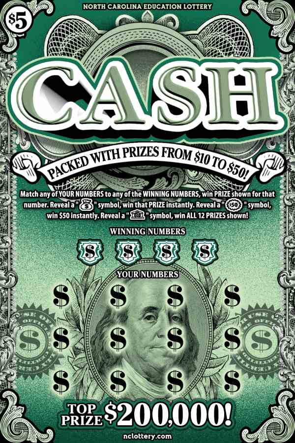 Cash scratchcard - game number #53 - front