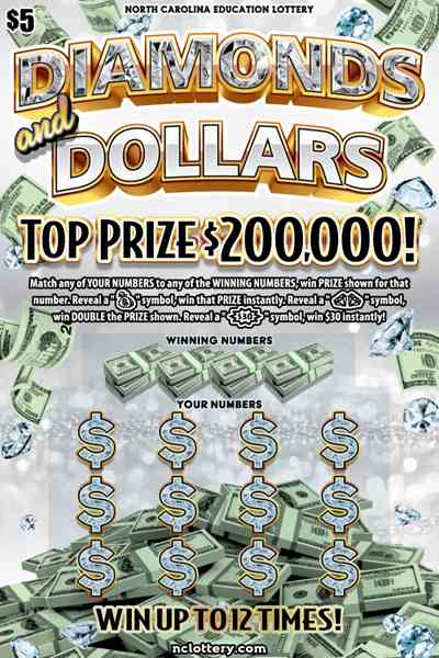 Diamonds And Dollars scratchcard - game number #41 - front