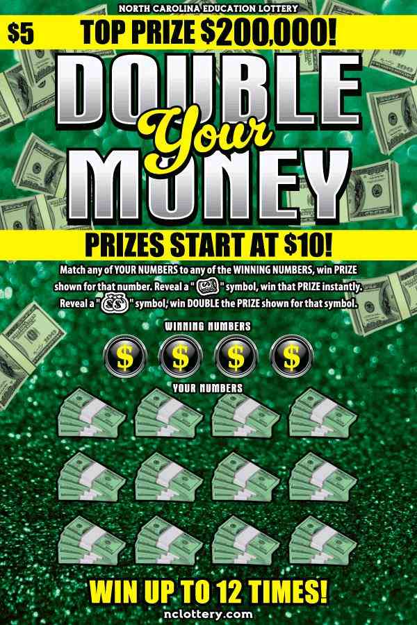 Double Your Money scratchcard - game number #10 - front