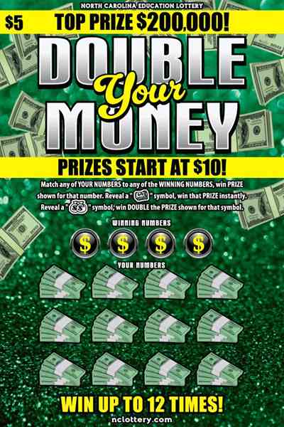 Double Your Money scratchcard - game number #10 - front