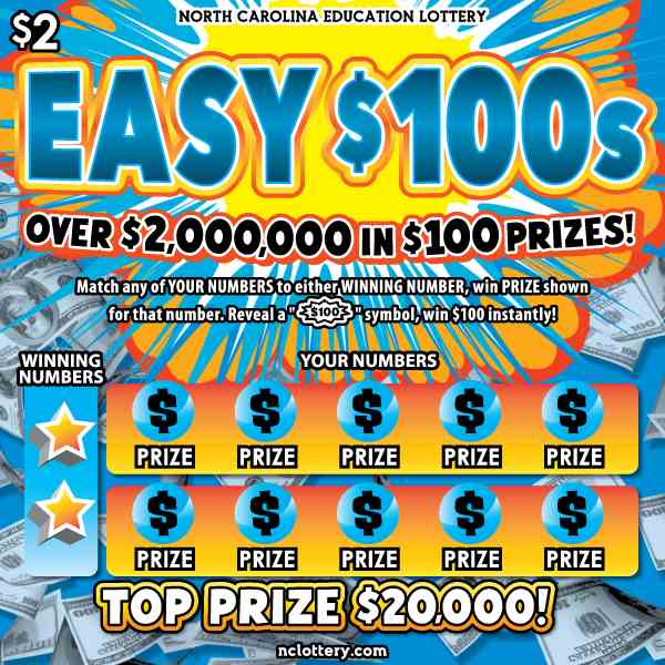 Easy $100S scratchcard - game number #36 - front