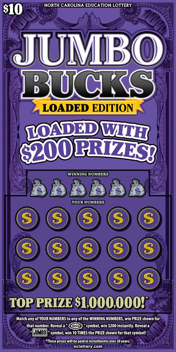 Jumbo Bucks scratchcard - game number #46 - front