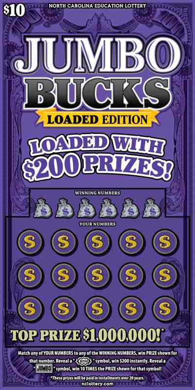 Jumbo Bucks scratchcard - game number #46 - front