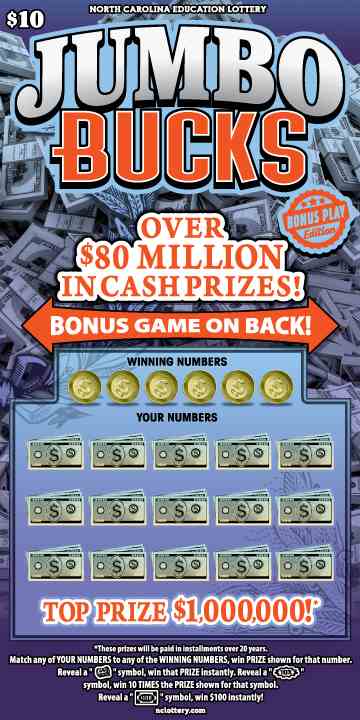 Jumbo Bucks scratchcard - game number #948 - front