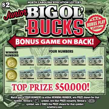 Junior Big Ol' Bucks® scratchcard - game number #946 - front
