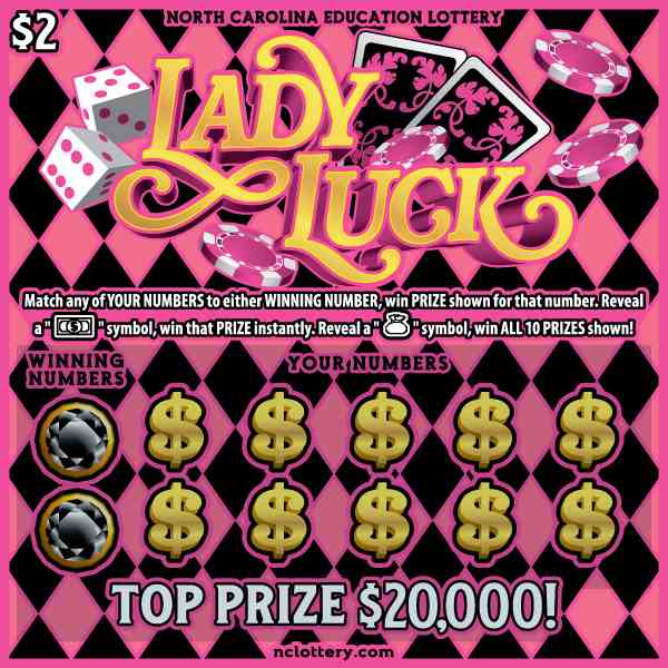 Lady Luck scratchcard - game number #990 - front